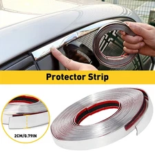 3/4'' Chrome Molding Trim Strip Car Door Window Bumper Side Trime Protector 16FT