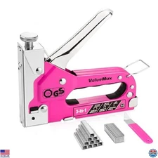 ValueMax Heavy Duty 3-in-1 Staple Gun with 2000 Staples & Remover for Crafts