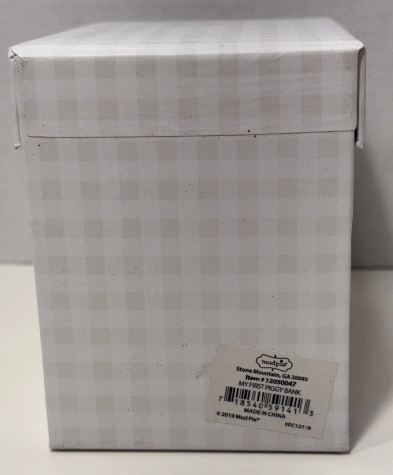 Mud Pie Mi Primera Hucha Plata Recuerdo Regalo NUEVO Navidad Bautizo Cumpleaños Foto 2 de 4