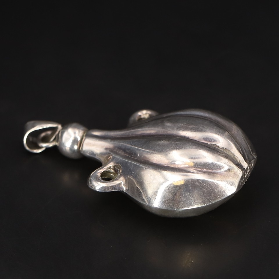 VTG Sterling Silver MEXICO TAXCO Perfume Bottle Decanter Necklace