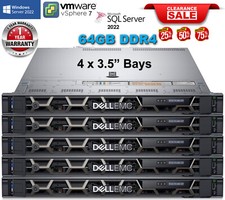 Dell PowerEdge R440 2x Gold 5122 3.60Ghz 8-Core 64GB DDR4 H730P - 2x480GB SSD