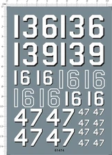 Detail Up 1/200 US Marine Corps MARCOR Navy Ship Hull Numbers Model Marine Decal