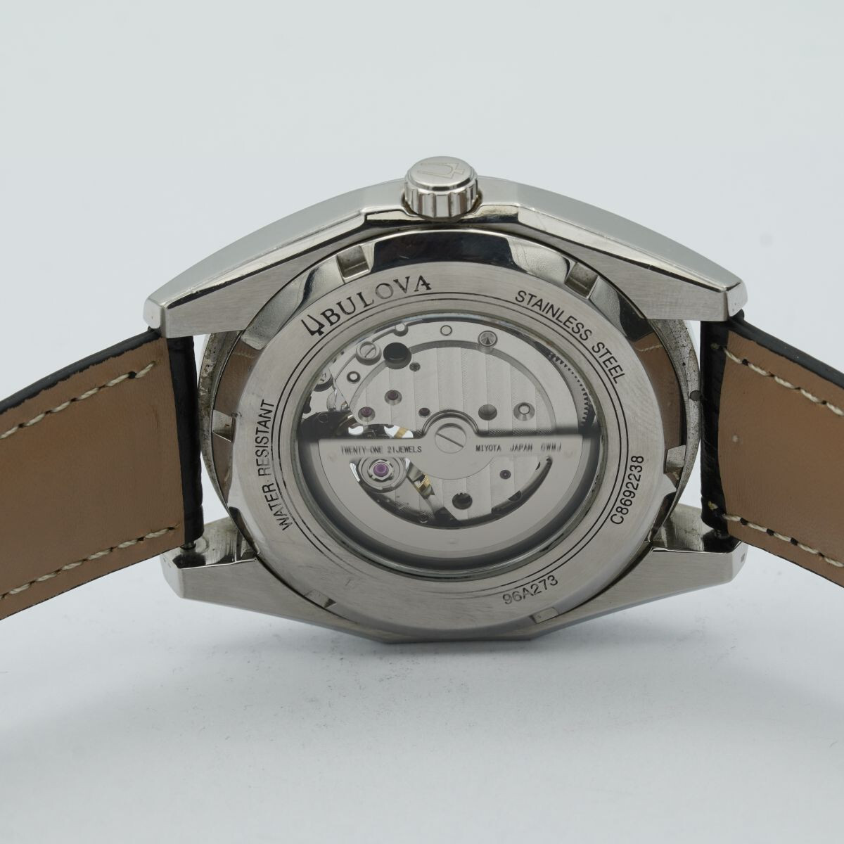 Bulova Orologio Automatico da Uomo 42MM Acciaio Vintage Bellissima Stato 96A273