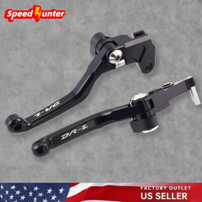 CNC Machined Pivot Clutch & Brake Levers For Suzuki DRZ400S/SM/E - T6 Aluminum, Anodized, With DRZ Logo