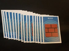 2010 Monopoly Nintendo Collectors 15 Cards Replacement Block Complete **