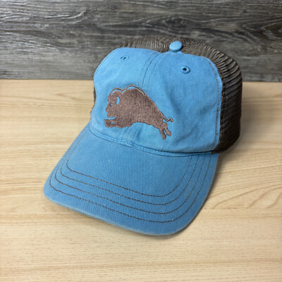 Buffalo Cap Snap Back Blue Brown Richardson One Size Adjustable