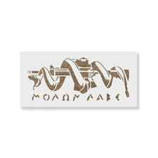 Molon Labe Snake Stencil - Durable & Reusable Mylar Stencils
