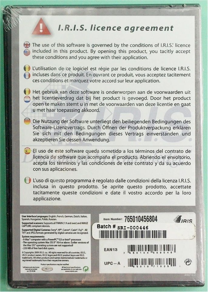 NEW I.R.I.S. Inc Readiris Corporate 12 OCR Software for MAC - Image 3 of 4