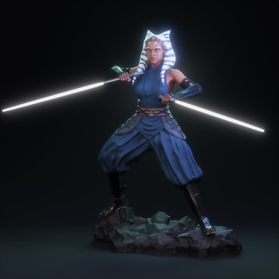 Ahsoka Tano, Sith, Star Wars, sexy Pin-Up, Action, Figur, 3D Druck, UNBEMALT