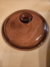 Pyrex Visions V-33-C Ribbed Cranberry 8 1/4” OD Replacement Lid
