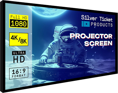 STR Series 106'' 4K/8K Ultra HD Home Theater Projection Screen - 16:9 Format