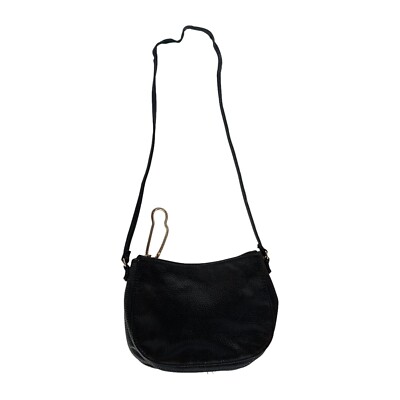 H&M Crossbody Shoulder Bag Purse Women's Small Black Faux Leather