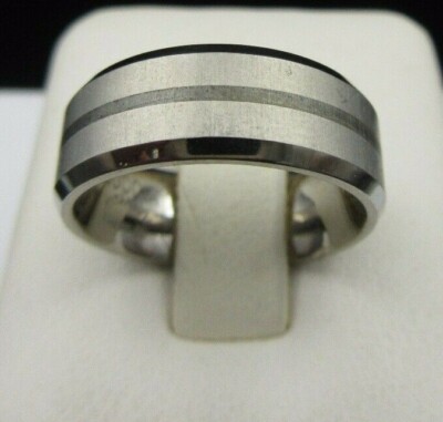 M924   ''Boccia'' Designer Ring made of Titanium / Silver 925 Size: 50   