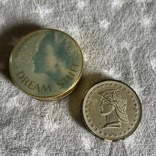 Vintage Woodbury “Dream Stuff” Powder Foundation Box & Elgin-American Compact