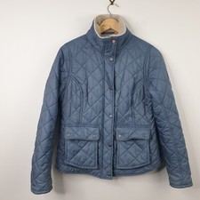 Barbour Beacon South Shields Jacket Women’s Uk 12 Grey Quilted Full Zip