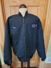 VTG RED KAP BLACK Workwear Jacket Fabulous Condition Large Talon USA MADE