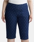 Just my size Women’s Plus Stretch Denim Heart Print Capris Size 2X NWT — photo 2