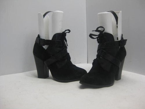 Gianni Bini Black Suede Leather High 