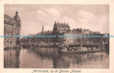 R436145 Amsterdam op de Binnen Amstel J Schlitten