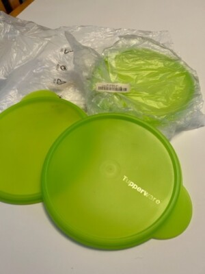 3 Tupperware Lime Green Flatout Replacement Seals #5454A New