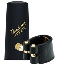 Vandoren Leather Ligature for Baritone Saxophone - Plastic Cap - (LC29P)