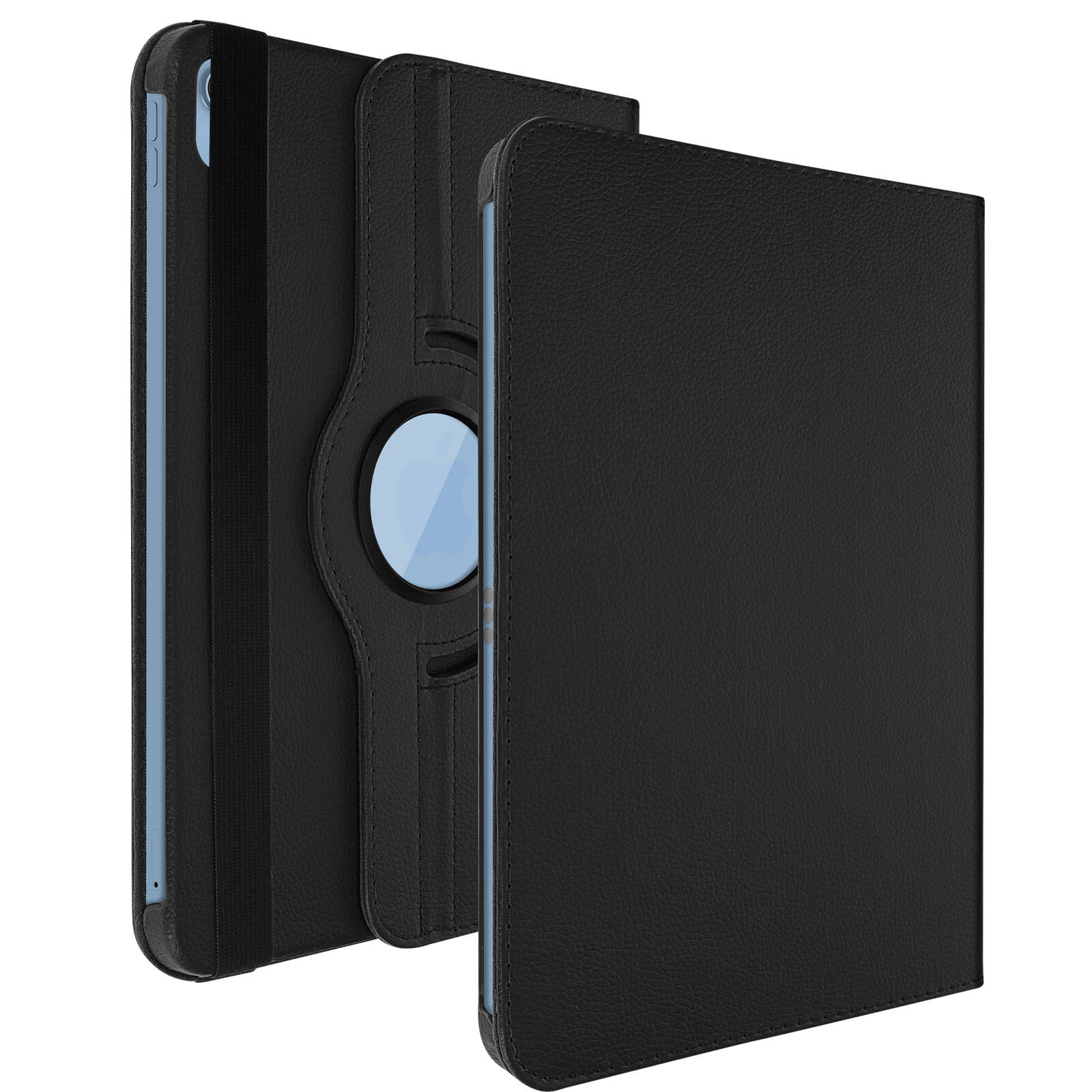 2022 iPad 10.9 Case with 360° Rotating Stand for Portrait & Landscape Modes in Black-image