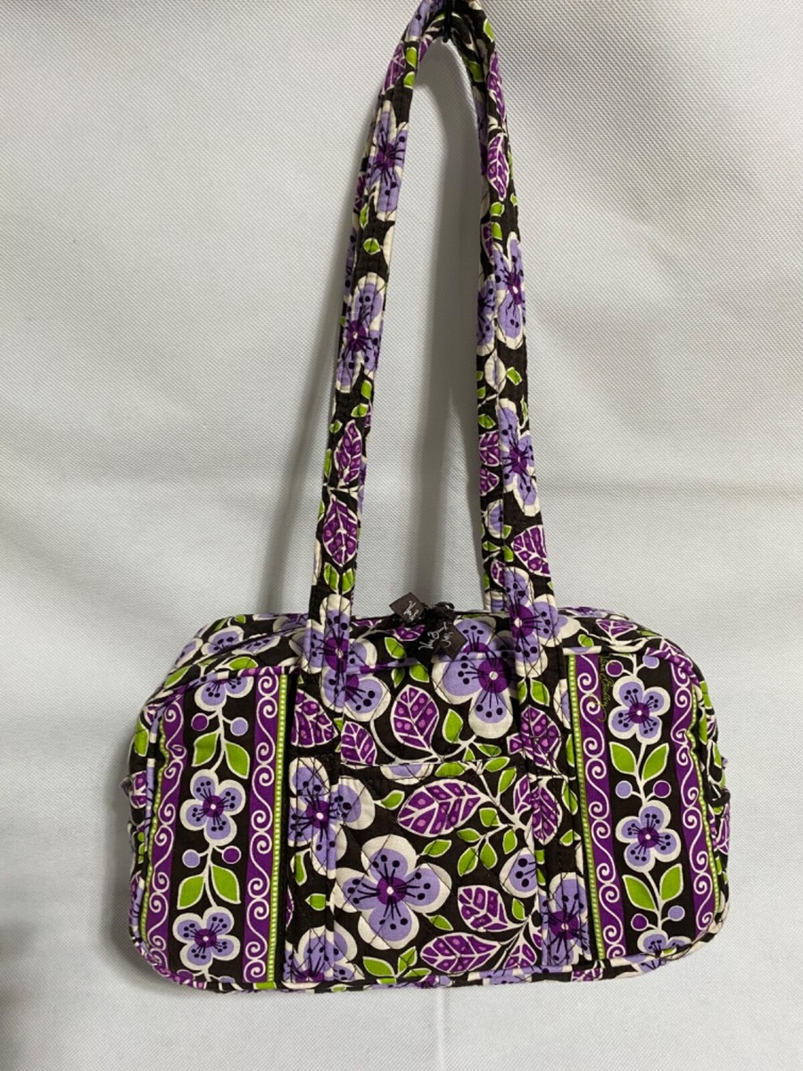 Vera Bradley Plum Petals Pattern Small Travel Duffel Bag