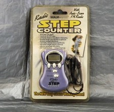 Walk Mate Radio Step Counter With Auto Scan FM Radio Sealed
