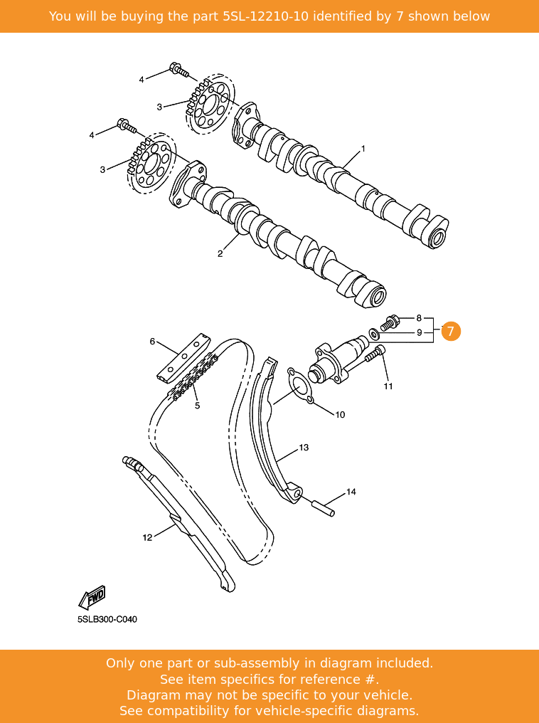YAMAHA+FZ6N2FS+20042009+GENUINE+CAM+CHAIN+TENSIONER+SET+NEW+