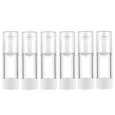  1 Oz 30ml Clear Airless Cosmetic Cream Pump Bottle Travel Size (Pack of 3)