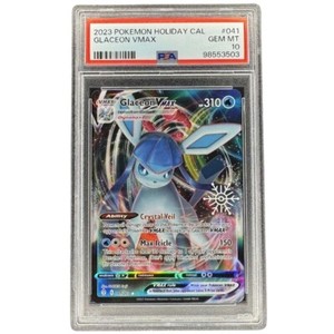 Glaceon VMAX 041/203 Holiday Calendar PSA 10 Pokemon TCG SWSH Evolving Skies