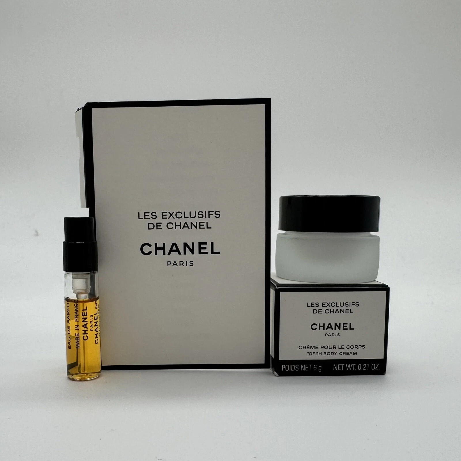 CHANEL LES EXCLUSIFS DE CHANEL ボディクリーム Les Exclusifs De Chanel No 22 EDP Sample & Fresh Body Cream New