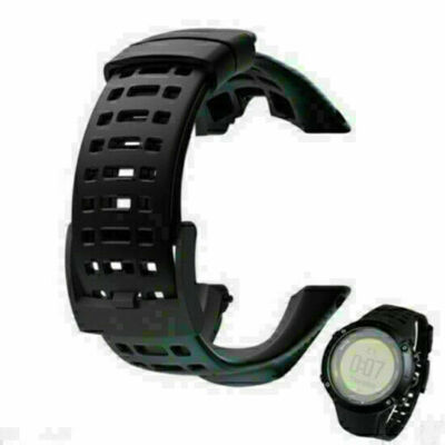 For Suunto Ambit 3 Ambit 2 Replacement Strap Black Rubber Smart Watch Band