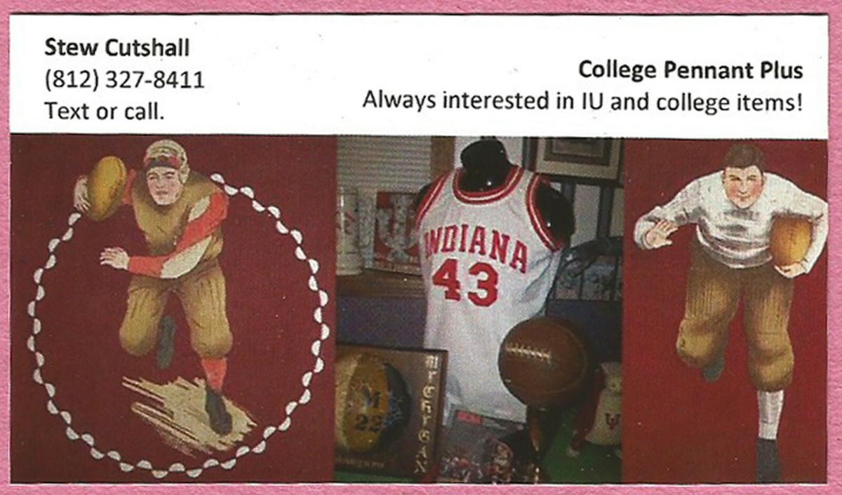 VINTAGE 1986 Indiana University Hoosiers Football Schedule Poster