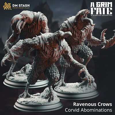 Creature Tabletop Miniature   Ravenous Crows | Qumi