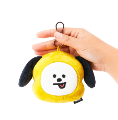 NWT BTS BT21 x Line Friends CHIMMY 10cm Face Doll Jimin Keyring