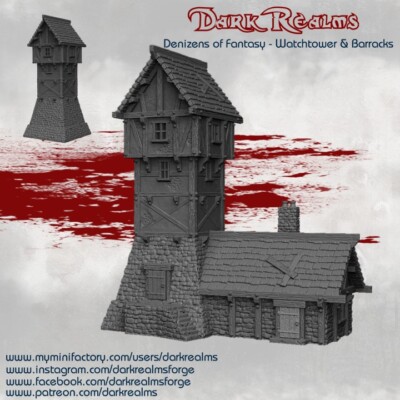 Dark Realms Denizens of Fantasy Watchtower  Tabletop  Fantasy 28/32mm