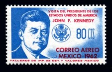 Mexico: 1962 Visit of John F Kennedy Airmail (C262) MNH