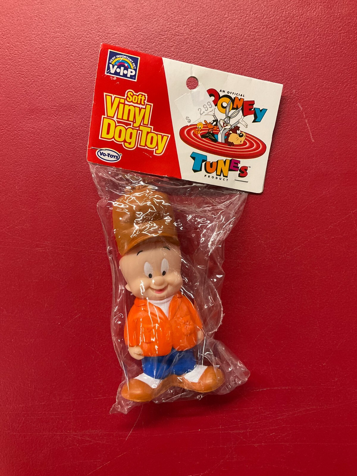 Vo-Toys 1995 Looney Tunes Elmer Fudd Soft Vinyl Dog Toy (Uno