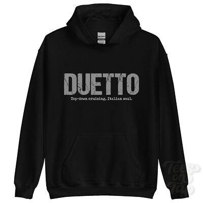 DUETTO: Top-Down Cruising, Italian Soul Hoodie Autofahrer Geschenk