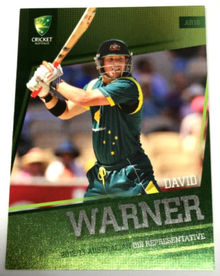 2012-13 SE BIG BASH CRICKET CARD AUST. REPRESENTIVE CARD AR16 DAVID WARNER