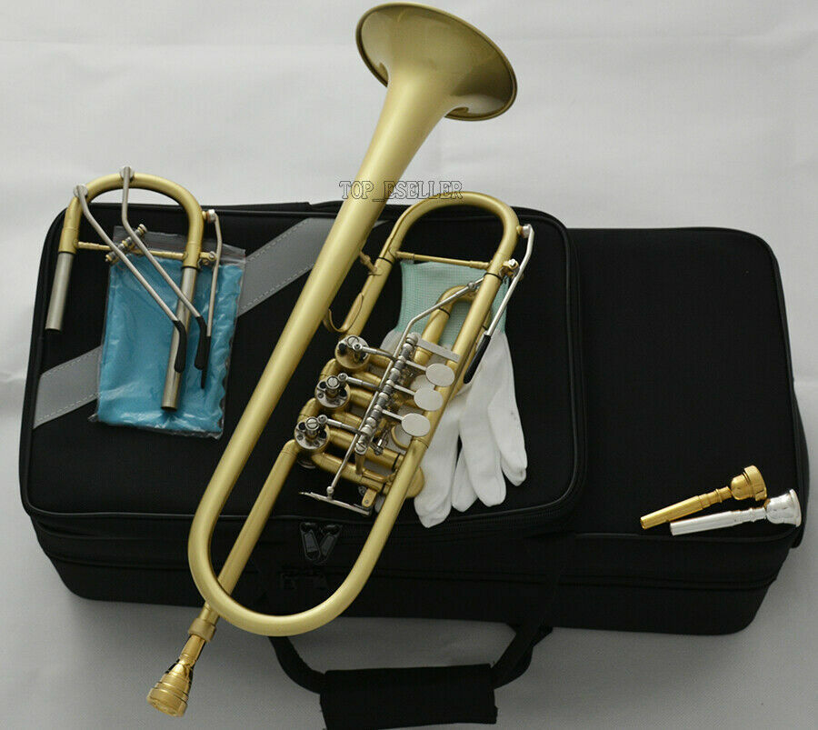 BFlat Rotary Valves Trumpet Upper Register PRO. Brushed Horn 3