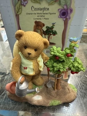 Cherished Teddies Carrington SIGNED 4019254 Cherish The World