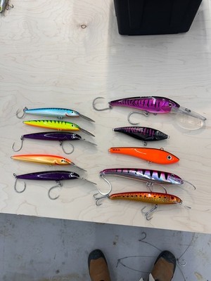 Wahoo trolling plugs Nomad, Rapala, Halco