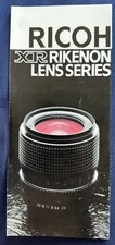 Ricoh XR Rikenon Lens series sales brochure