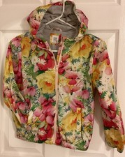 GAP Size Medium, Girls Lightweight Hooded Windbreaker Jacket, zip close, pockets