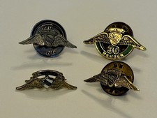 Lot of 4 Vintage AOPA Aviation Lapel Pins Wings Member Staff Pilot Badges