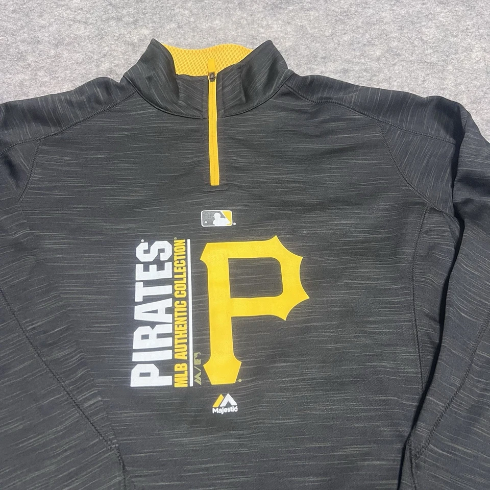 Pittsburgh Pirates MLB Majestic Therma Base Women Baseball Medium Sweatshirt - Image 2 of 4