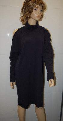 Annette Görtz m. Camy  Elegantes Open Shoulder Rollkragen  Kleid  gr. L NP 339