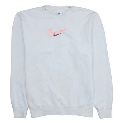 Nike Pullover Sweatshirt Damen weiß Medium Rundhalsausschnitt